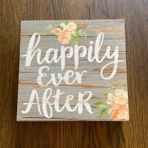 PGraham Dunn Happily Ever After Wood Block